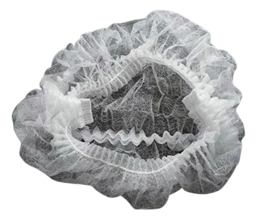 Cofias Plisadas Blancas