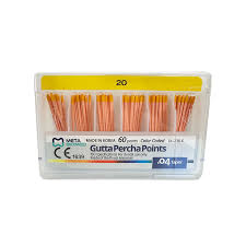 Conos Gutta Percha 20 amarillo META BIOMED