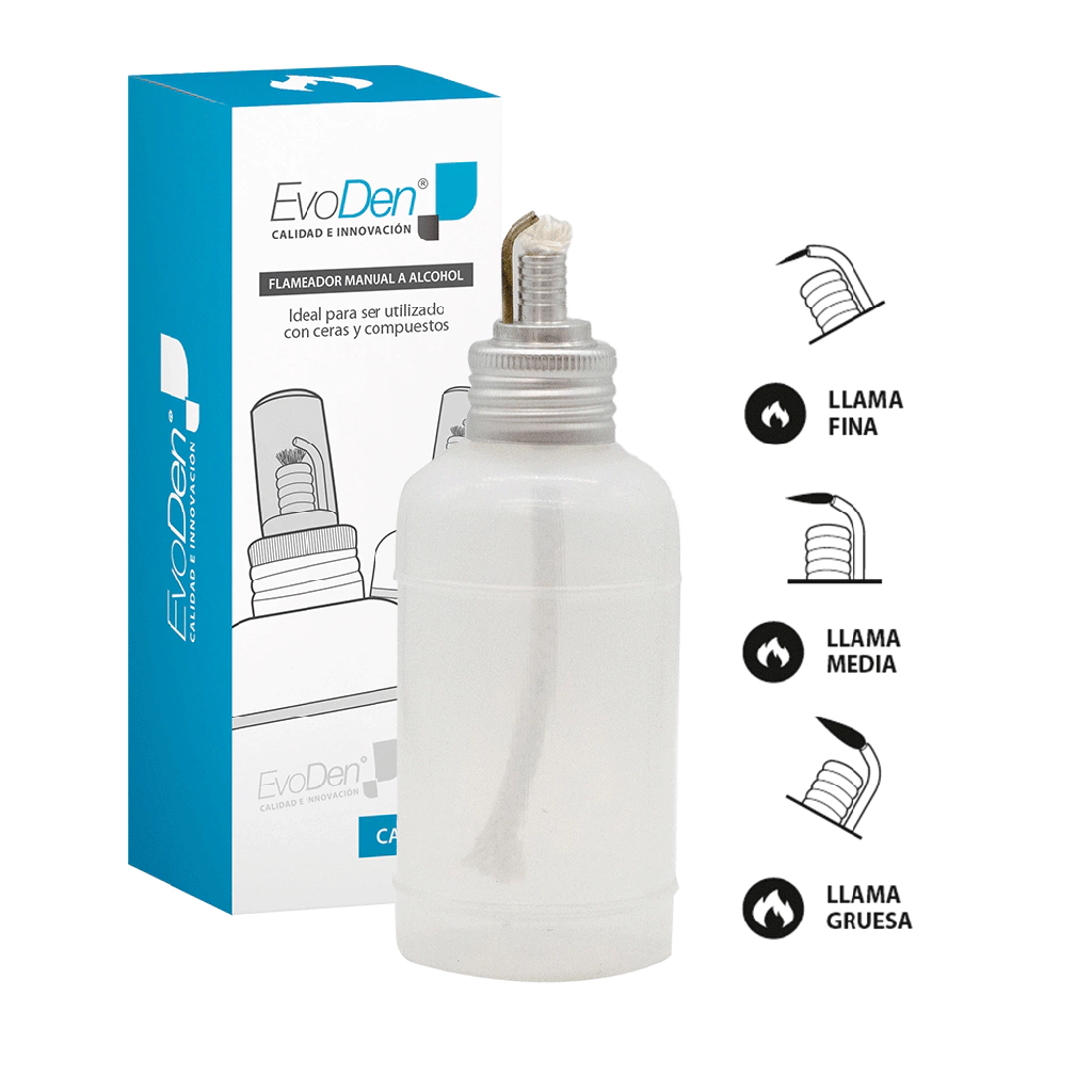 Flameador De Alcohol Dental Manual Evoden