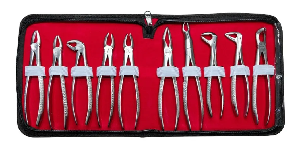 Juego De Forceps Niños X7 Unidades + Estuche Odontologia